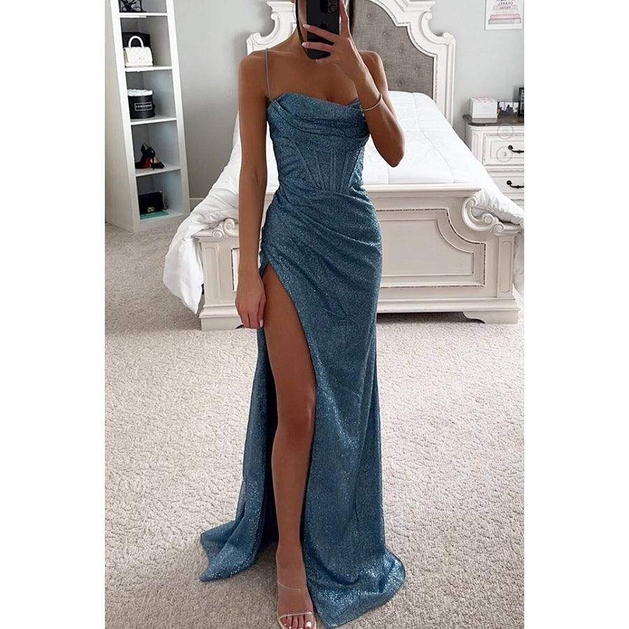 R&B | Party Selbstständiges Kleid Locker Lässig Schlitz Damen Bekleidung Kleid
