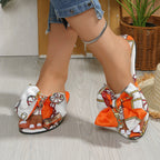 Damen Slip-On Mules mit auffälliger Schleifen-Applikation R&B