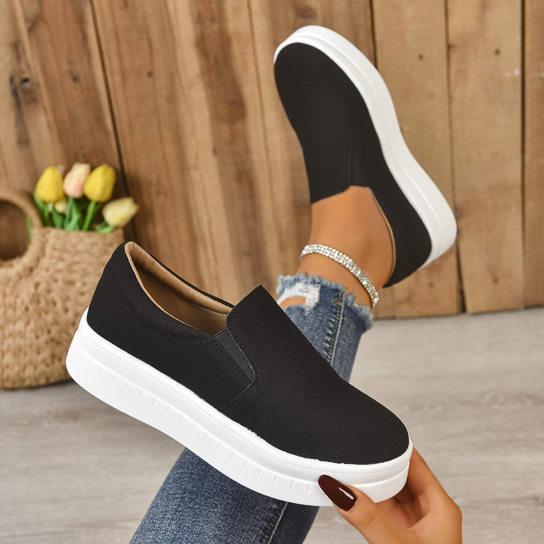 Damen Slip-On Sneakers mit rutschfester Sohle und atmungsaktivem Obermaterial R&B