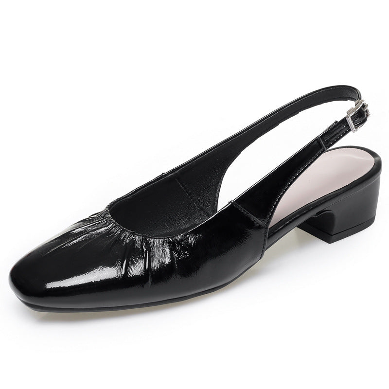 Damen Slingpumps mit elastischem Rüschendesign R&B