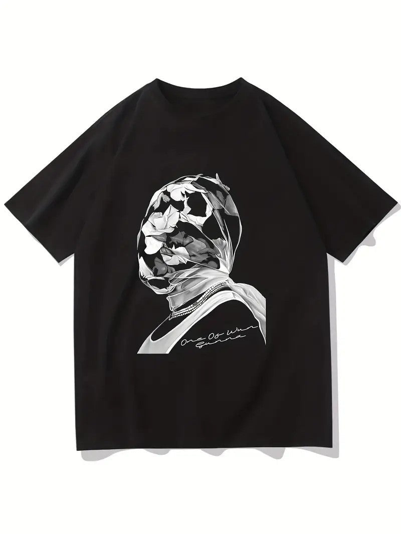 Damen T-Shirt mit künstlerischem Floral-Motiv und lässigem Schnitt R&B
