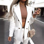 Damen modischer Blazer mit doppelter Knopfleiste R&B