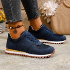 Damen Sportliche Freizeitsneaker mit atmungsaktivem Obermaterial und rutschfester Sohle R&B