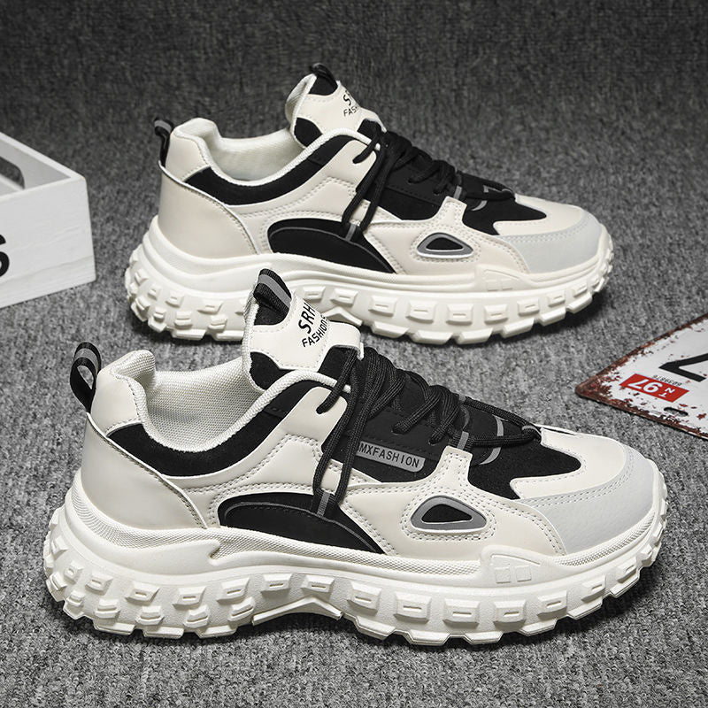 Damen Modische Chunky Sneakers mit dämpfender Sohle und atmungsaktivem Obermaterial R&B
