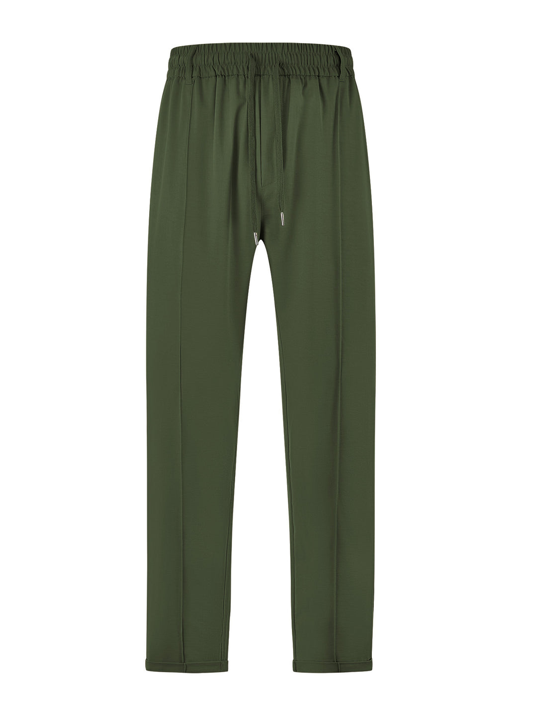 Damen nan elegante Jersey-Hose mit Bügelfalte Tunnelzugbund und schmaler Beinführung R&B