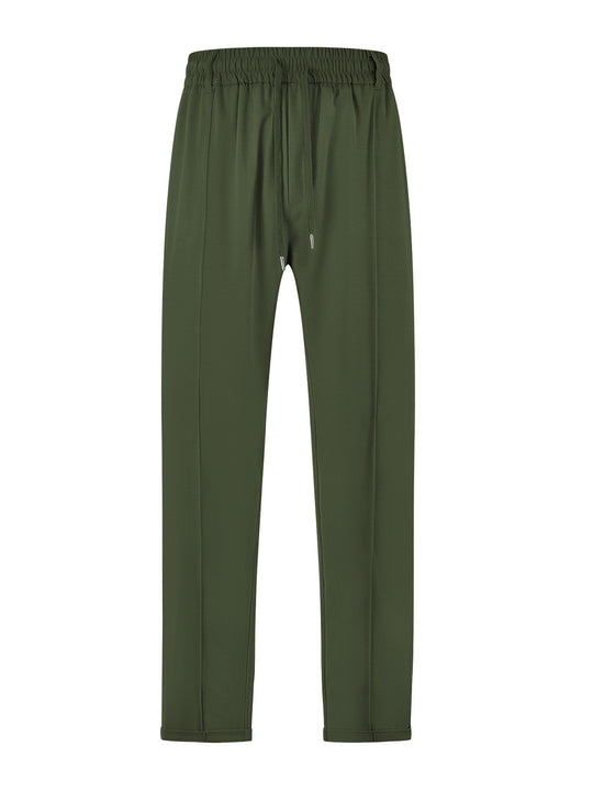 Damen nan elegante Jersey-Hose mit Bügelfalte Tunnelzugbund und schmaler Beinführung R&B