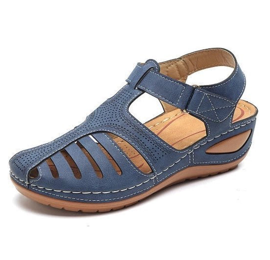 Damen bequeme Sandalen mit verstellbarem Riemendesign und atmungsaktiver Oberkonstruktion R&B