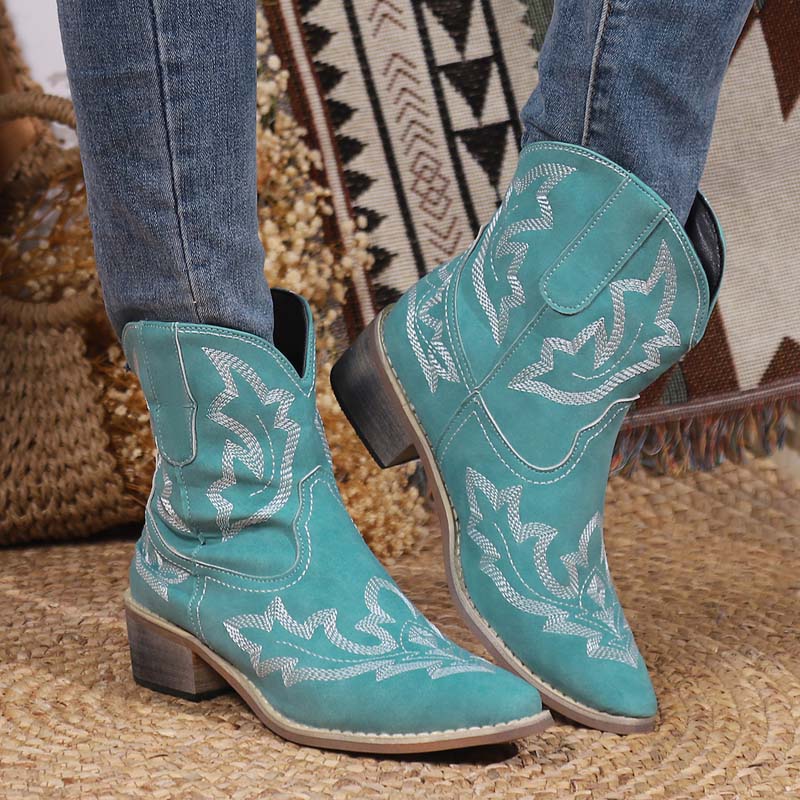 Bestickte Vintage-Stiefel R&B