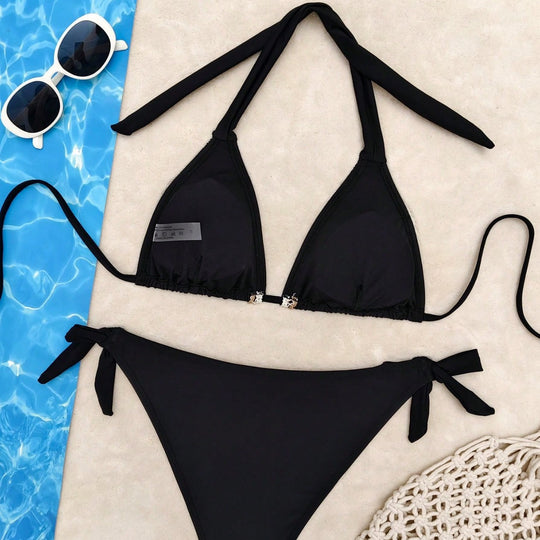 Damen Triangel-Bikini mit raffinierten Muschelverzierungen R&B