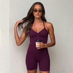 Damen Sportliches Bikini-Set mit verstellbaren Trägern und hohem Schnitt R&B