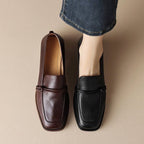 Damen elegante Loafers mit komfortablem Blockabsatz