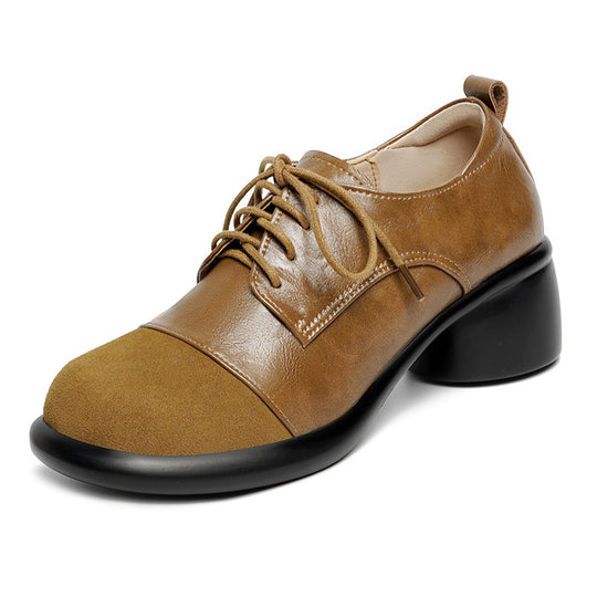 Damen Elegante Schnürschuhe mit modischem Blockabsatz R&B