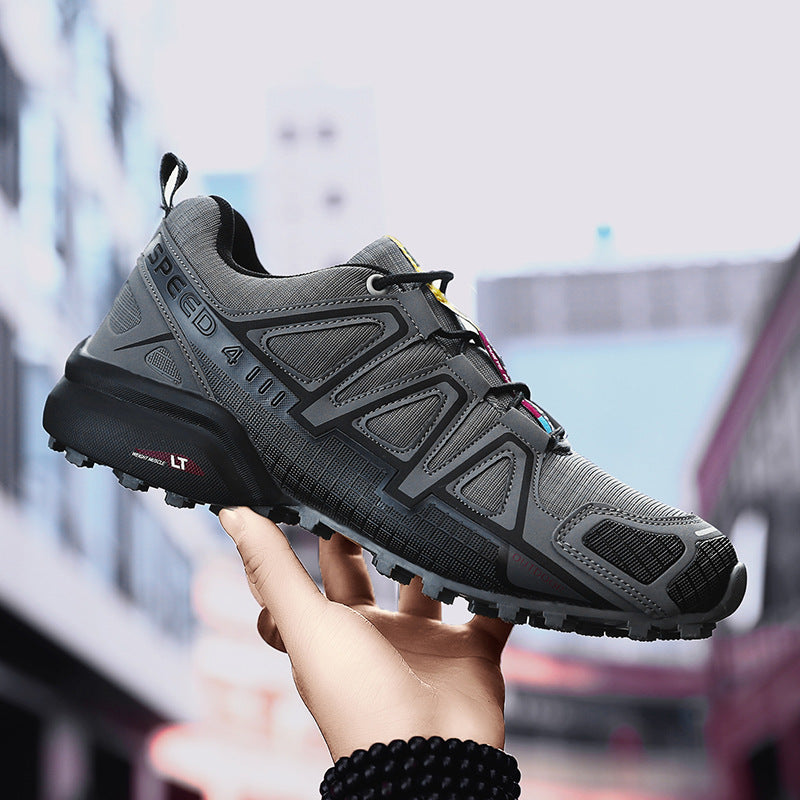 Damen Sportliche Trailrunning-Schuhe mit rutschfester Profilsohle und atmungsaktivem Obermaterial R&B