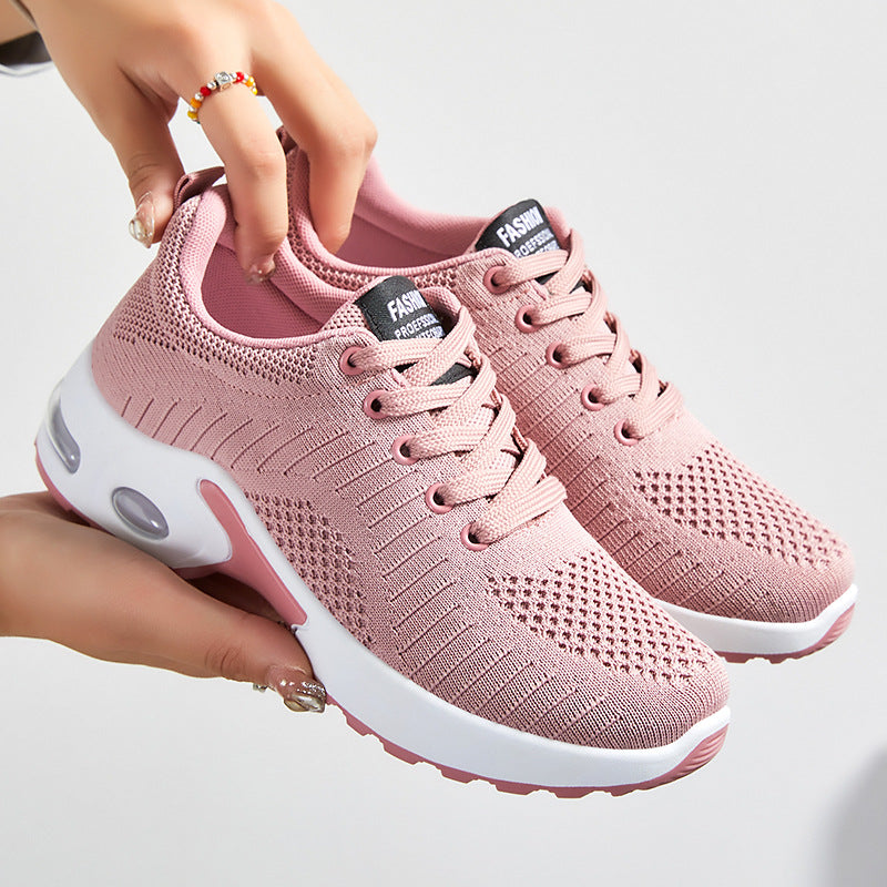 Damen Fitness-Sneaker mit atmungsaktivem Mesh-Obermaterial und dämpfender Sohle R&B