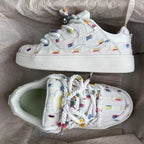Damen Trendige Sneakers mit bunten Applikationen R&B