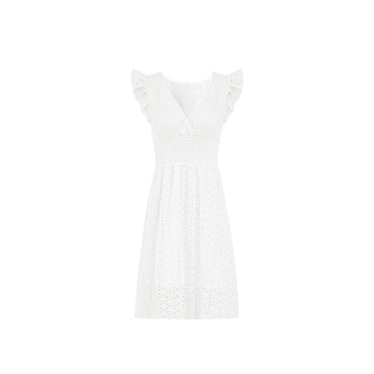 Damen Wickelkleid mit Rüschendetails und figurschmeichelndem Schnitt R&B