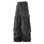 Damen moderne Utility-Hosen mit verstellbarem Bund und praktischen Taschen R&B