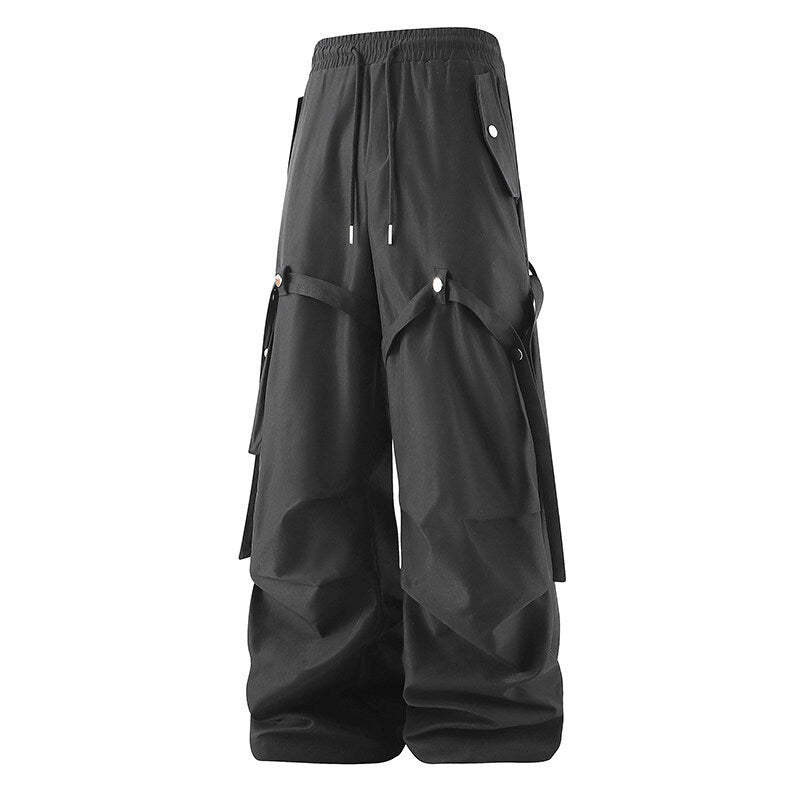 Damen moderne Utility-Hosen mit verstellbarem Bund und praktischen Taschen R&B
