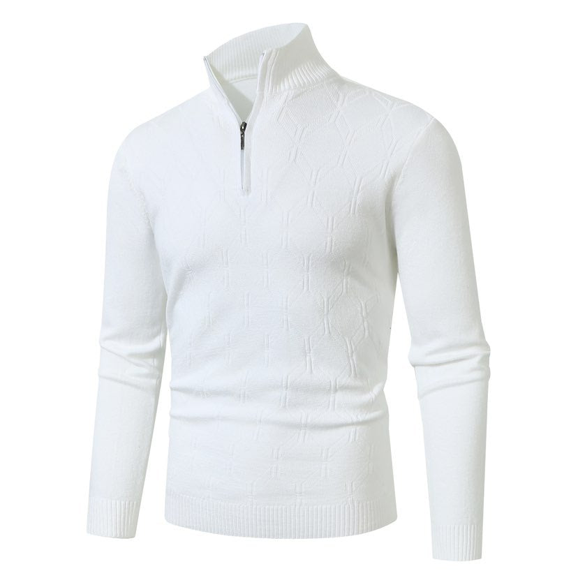 Herren Strickpullover mit modernem Strukturmuster R&B