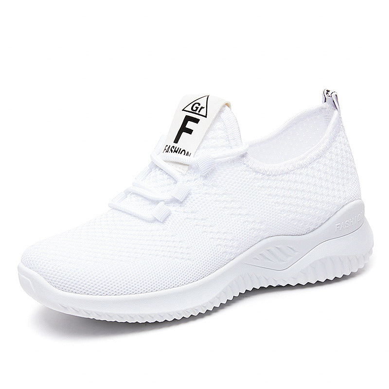 Damen Sportliche und atmungsaktive Mesh-Laufschuhe mit elastischem Schnürsystem R&B