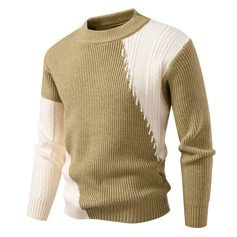 Herren modischer Strickpullover mit einzigartigem Kabeldesign R&B