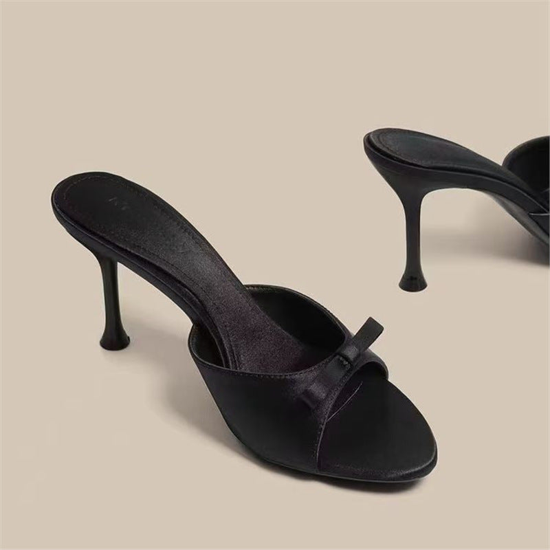 Damen elegante Mules mit raffiniertem Schlappen-Design R&B