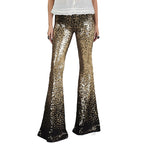 Damen Glitzernde Schlaghose mit Luxuriösem Pailletten-Muster R&B