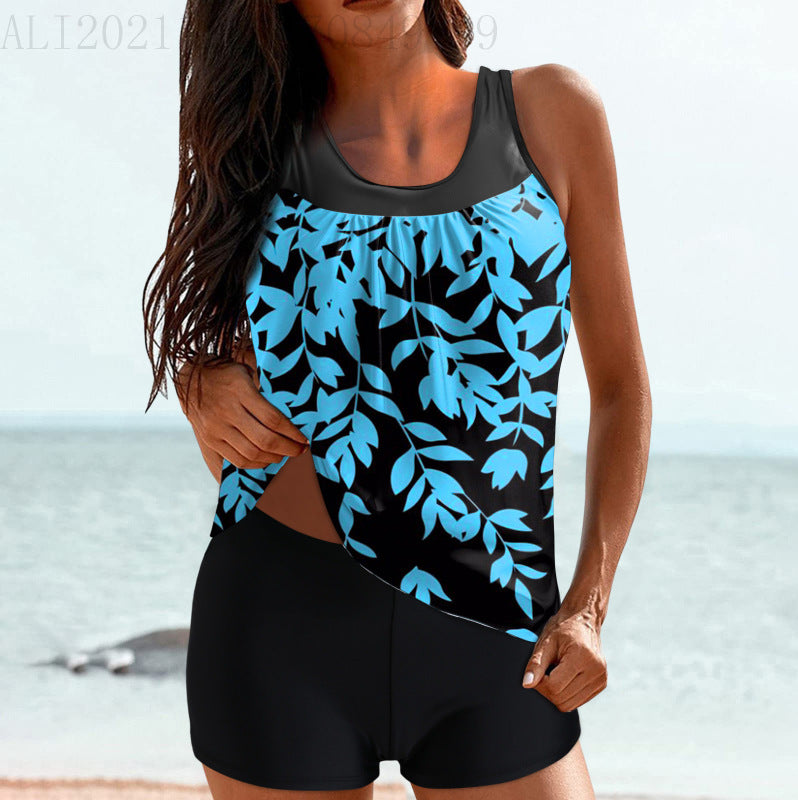 Damen Sportliches Strandoutfit mit modischer Raffung R&B