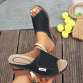 Damen Bequeme Wedge-Pantoletten R&B