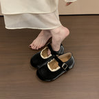Damen Mary Jane Schuhe mit dekorativer Schnalle und eleganter Spitze R&B