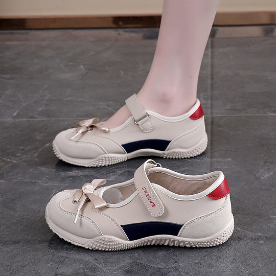 Damen sportliche Ballerinas mit verstellbarem Klettverschluss und bequemer Sohle R&B