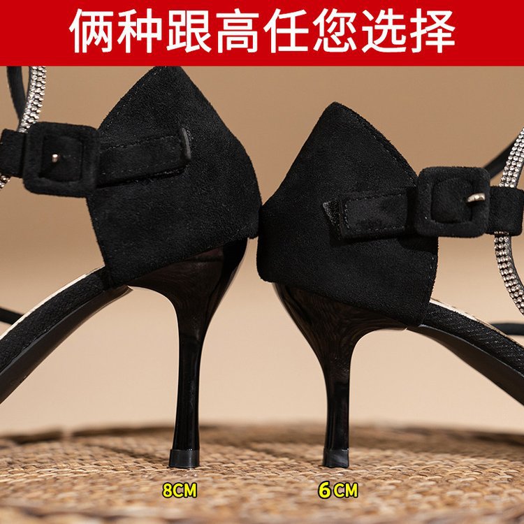 Damen High Heel Pumps mit elegantem Strassriemen R&B