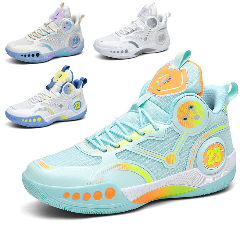 Damen Sportliche Basketball-Schuhe mit atmungsaktiver Oberflächenstruktur und innovativer Dämpfungstechnologie R&B