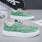 Damen Modische Sneaker mit einzigartigem Textildesign und rutschfester Sohle R&B