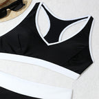 Damen Sportlicher Bikini mit hoch tailliertem Schnitt R&B
