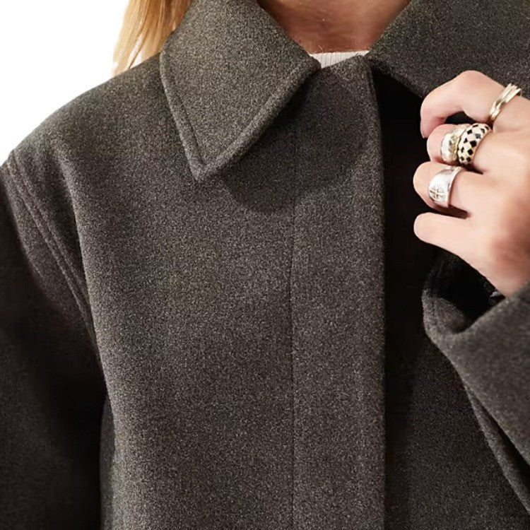 Damen Kurze, kuschelige Jacke aus weichem Wollmix R&B