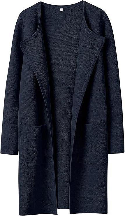 Damen Offener Strickmantel mit Taschen R&B