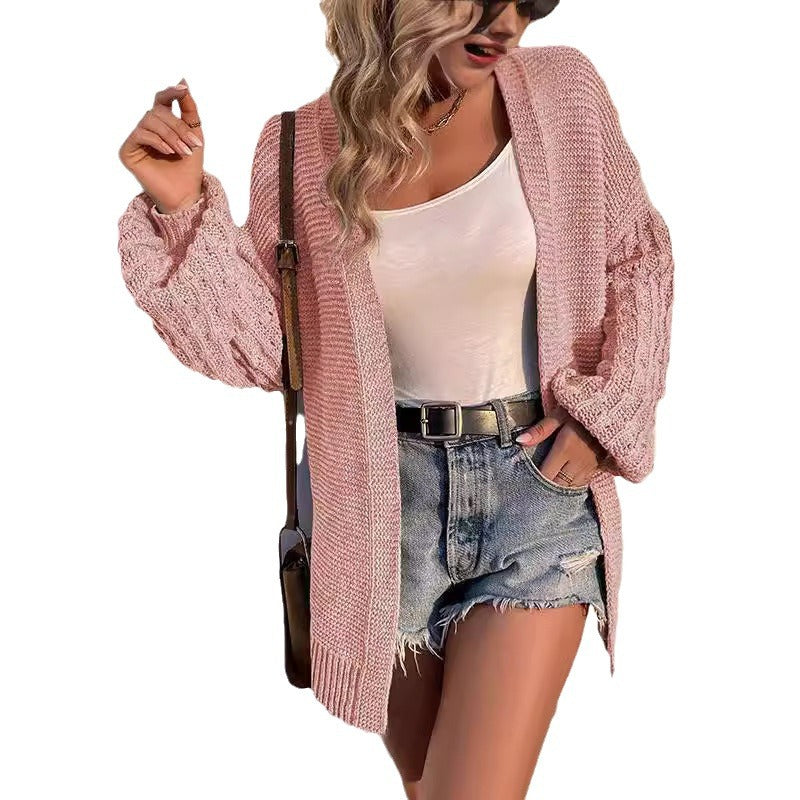 Damen Großer Strickcardigan