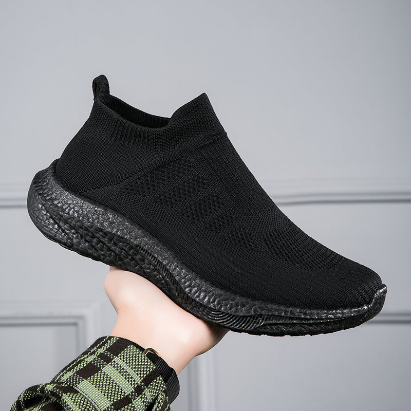 Damen Elastic Slip-On Sneakers mit atmungsaktivem Obermaterial
