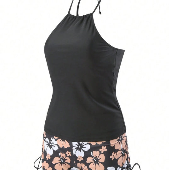 Damen Sportives Tankini-Set mit Blumendruck R&B