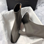 Damen elegante Ankle Boots mit stabiler Blockabsatz und flexiblem Innenfutter R&B