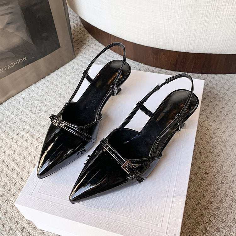 Damen elegante Slingback-Pumps mit spitz zulaufendem Design R&B