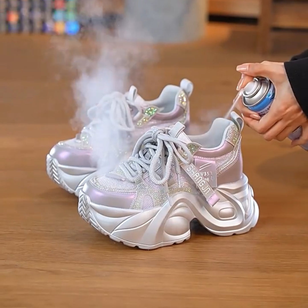 Damen Chunky Sneakers mit reflektierenden Elementen und innovativer Dämpfung R&B
