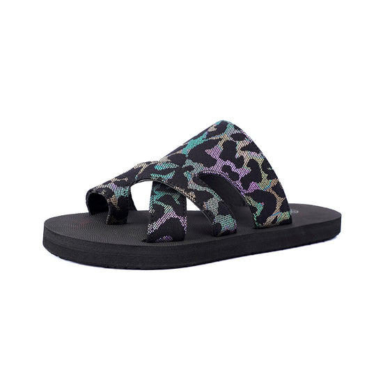 Damen Bequeme Freizeit-Sandalen mit buntem Mandala-Muster R&B
