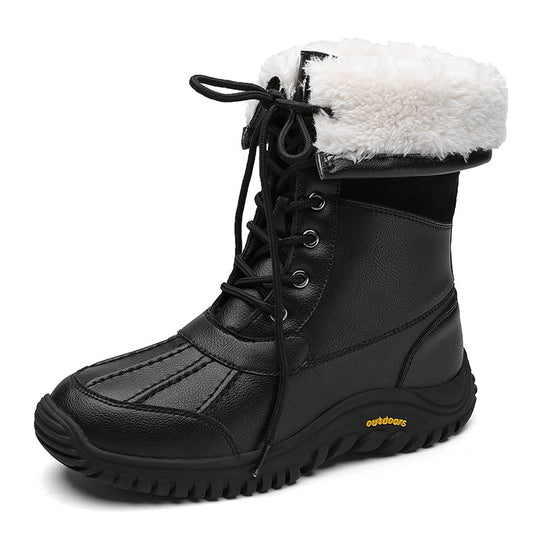 Damen Winterstiefel mit isolierter Fütterung und rutschfester Gummisohle R&B