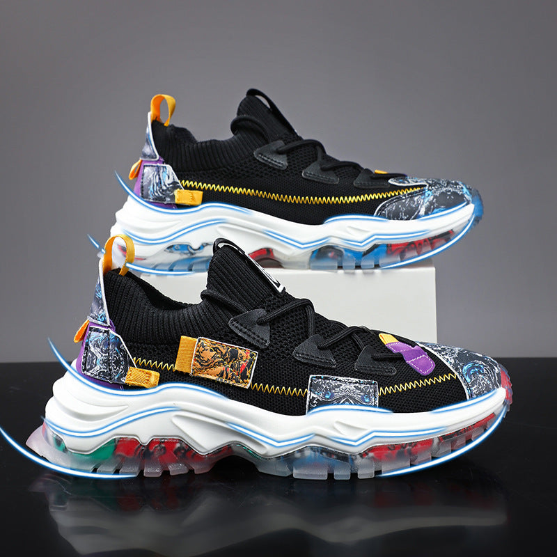 Damen Sportliche Multicolor Sneakers mit innovativer Luftpolster-Technologie R&B