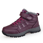Damen Winterfest und isolierte Wanderboots mit Klettverschluss R&B