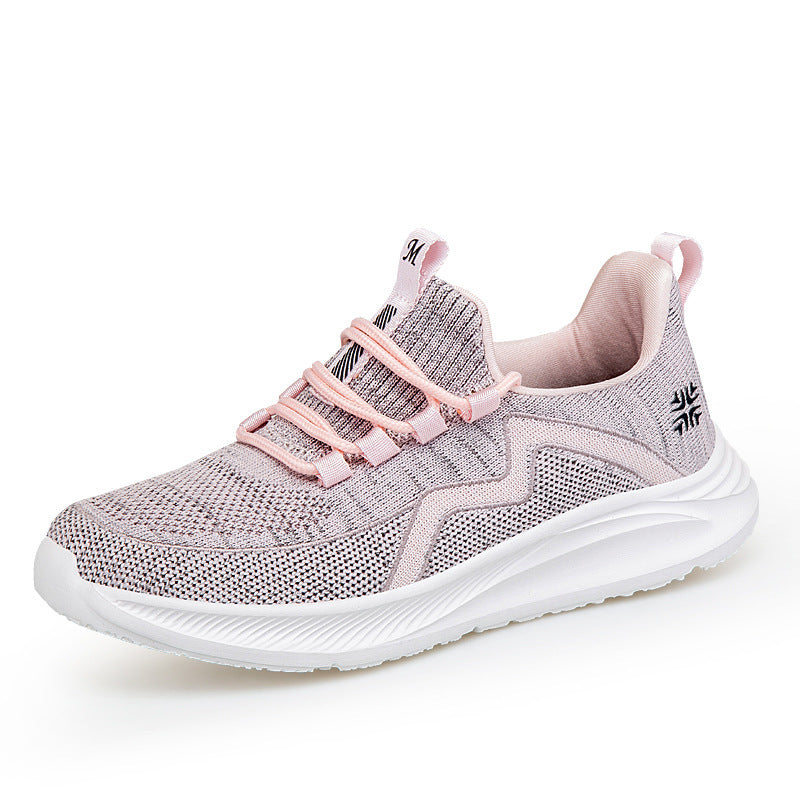 Damen nan atmungsaktiver Strick-Sneaker mit Memoryschaum Innensohle und stoßdämpfender EVA-Zwischensohle R&B
