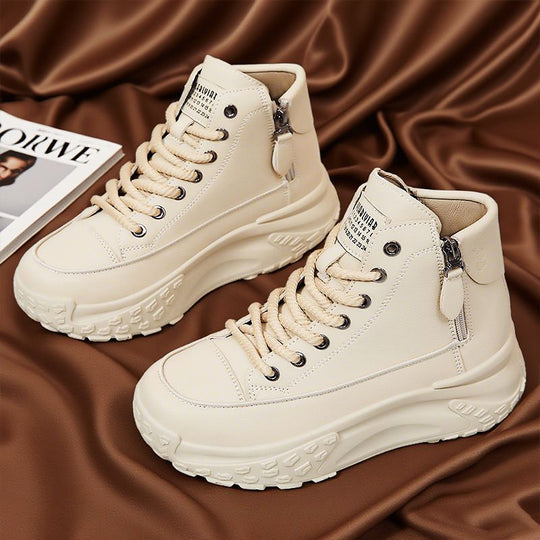 Damen Hochwertige Sneaker mit innovativer Schnürtechnik und Reißverschluss R&B