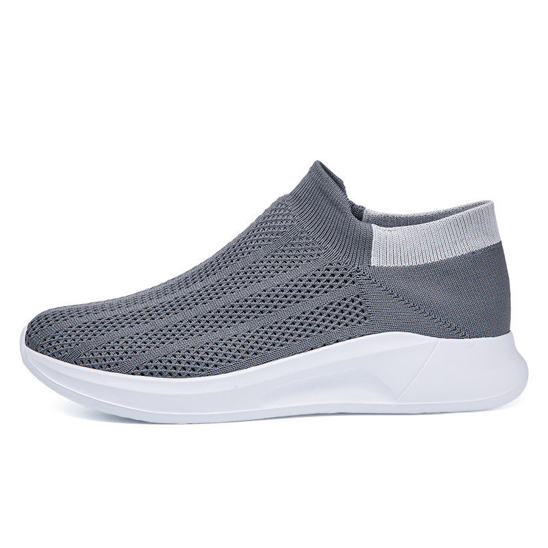 Damen Atmungsaktive Stricksneaker mit elastischem Schaft
